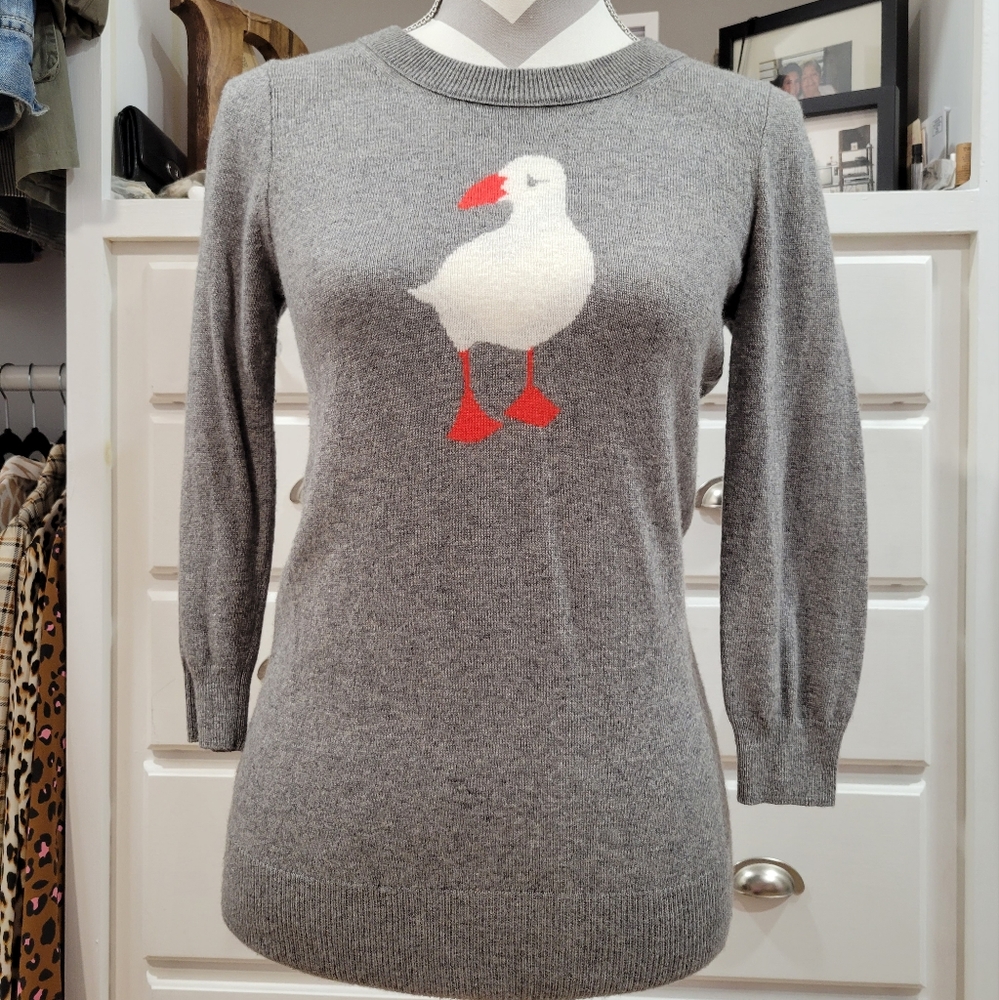 J.Crew Gray Teddi Sweater